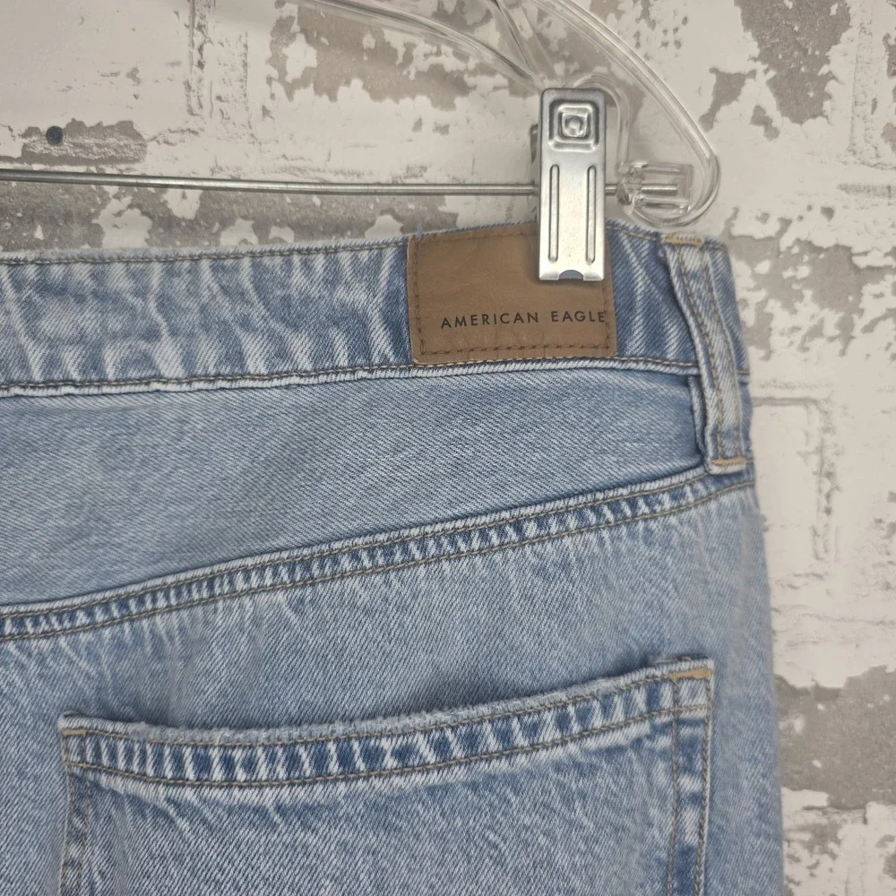American Eagle Womens Low Rise Maxi Skirt Light Wash Denim Jean Zip Fly Size 12
